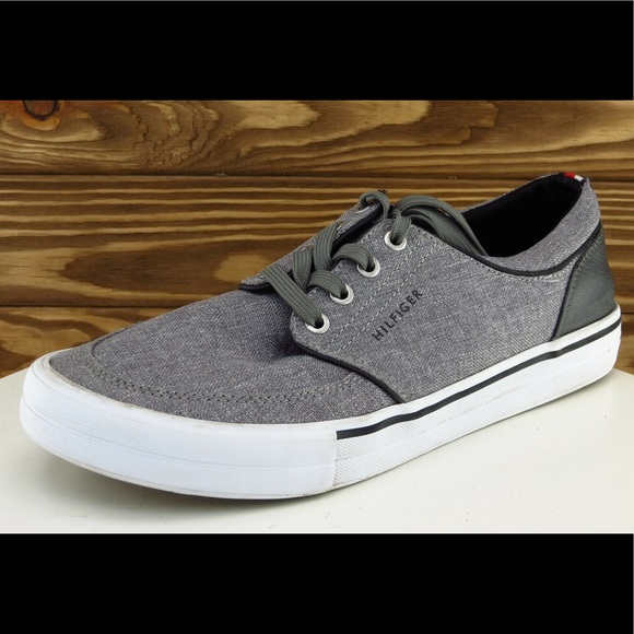 Tommy Hilfiger Dark Grey Fabric Sneakers (13) - Picture 5 of 6